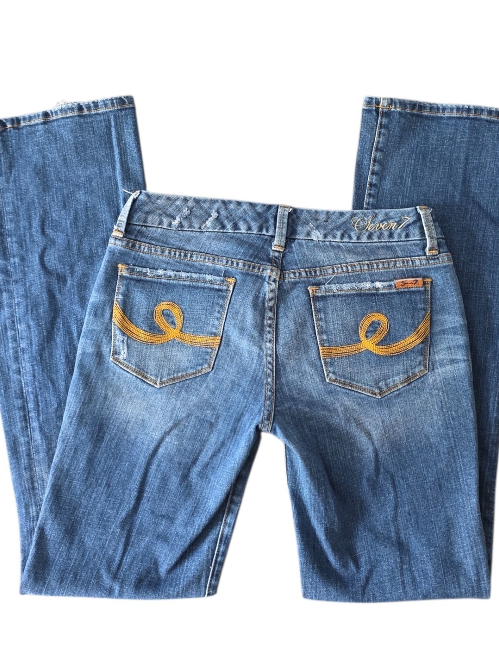 Seven7 Size 29 Bootcut Jeans | Y2K Distressed Denim